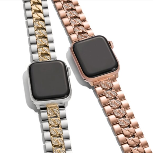 Michael Kors Accessories - MICHAEL KORS Rose Gold-Tone Stainless Steel Curb Chain Band for Apple Wa…